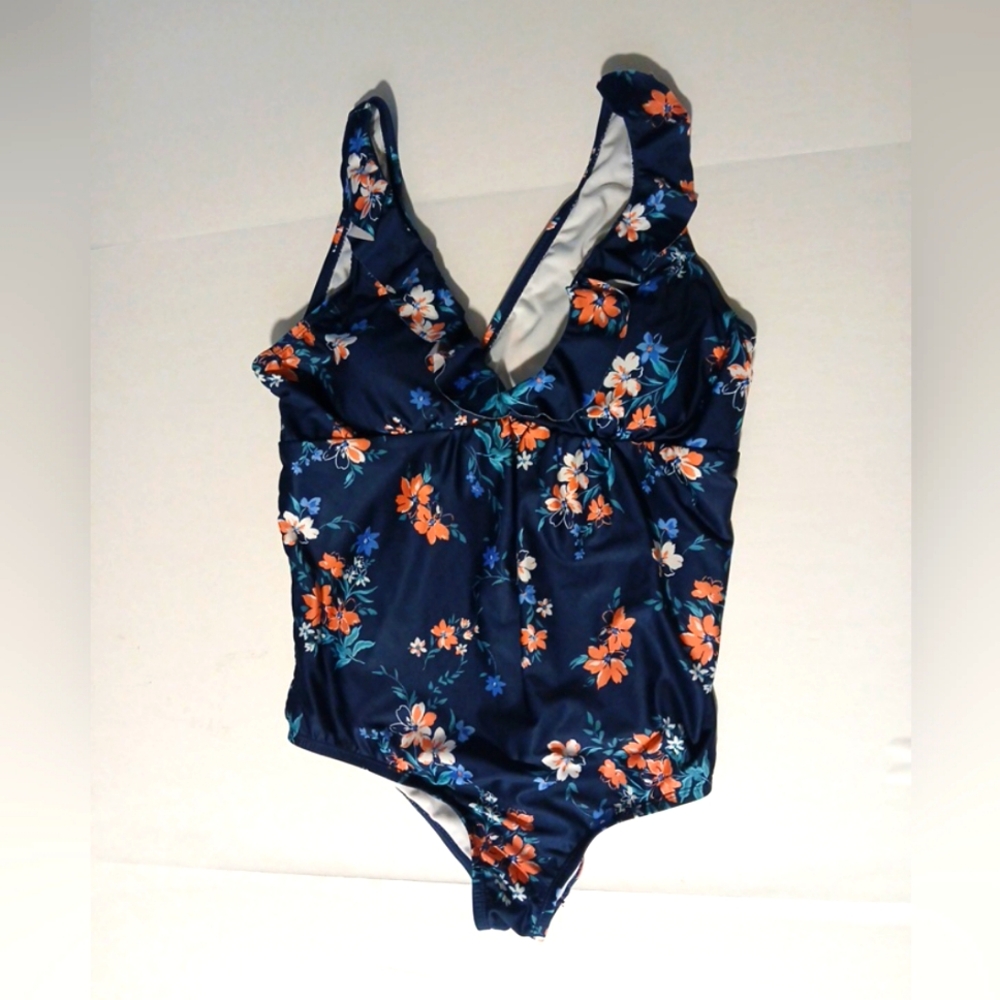 Beach Scene Collection Swimsuit Ruffle Size L - Picture 1 of 11